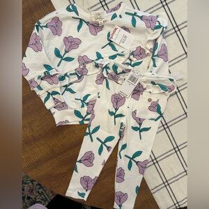 NWT Jessica Simpson Matching Set Floral Toddler Girls 2T Sweatshirt and Leggings